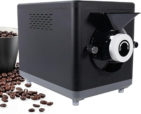 1Kg Electric Coffee Roaster Machine, 1600W Home Roasting for Coffee, Chestnuts & Grains - Adjustable Timer & Temperature Control, Perfect Roast Every Time, Black