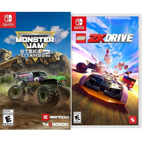 Monster Jam Steel Titans 2 and LEGO 2K Drive Bundle - Nintendo Switch