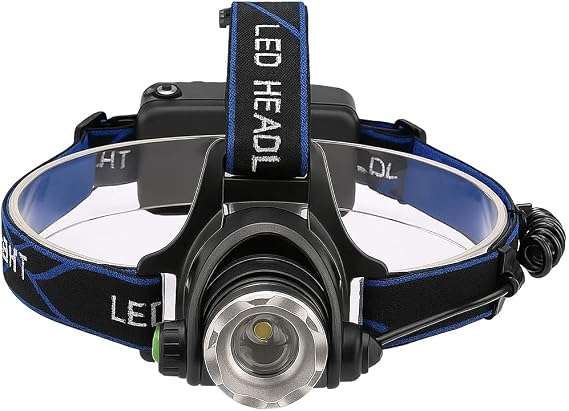 CATA Poyraz Şarjlı Led Kafa Feneri Ayarlanabilir Zoom Özellikli 3 Modlu Beyaz Işık Outdoor Kafa Lambası IP44 300 Lümen Kamp,Balıkçılık,Tamirat,Koşu,Yürüyüş İçin 9123