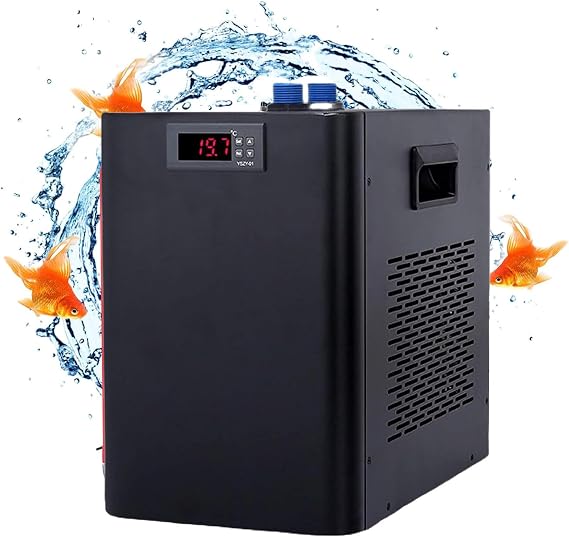 Aquarium Chiller, 42/78/130 Gallon Quiet Water Chiller, Water Chiller for Cold Plunge, Fish Tank Water Cooler Machine, Water Chiller for Ice Bath Aquatic Plant Jellyfish Cultivation,160L/42Gallon