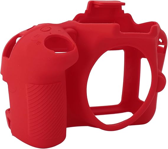 ciciglow Silicone Camera Case, Lightweight Protective Cover with Grip for D3300 D3400 (Red)