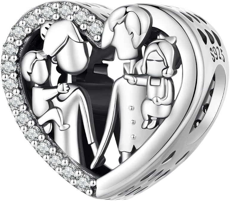 NINGAN S925 Sterling Silver Charms for Womens Bracelet & Necklace