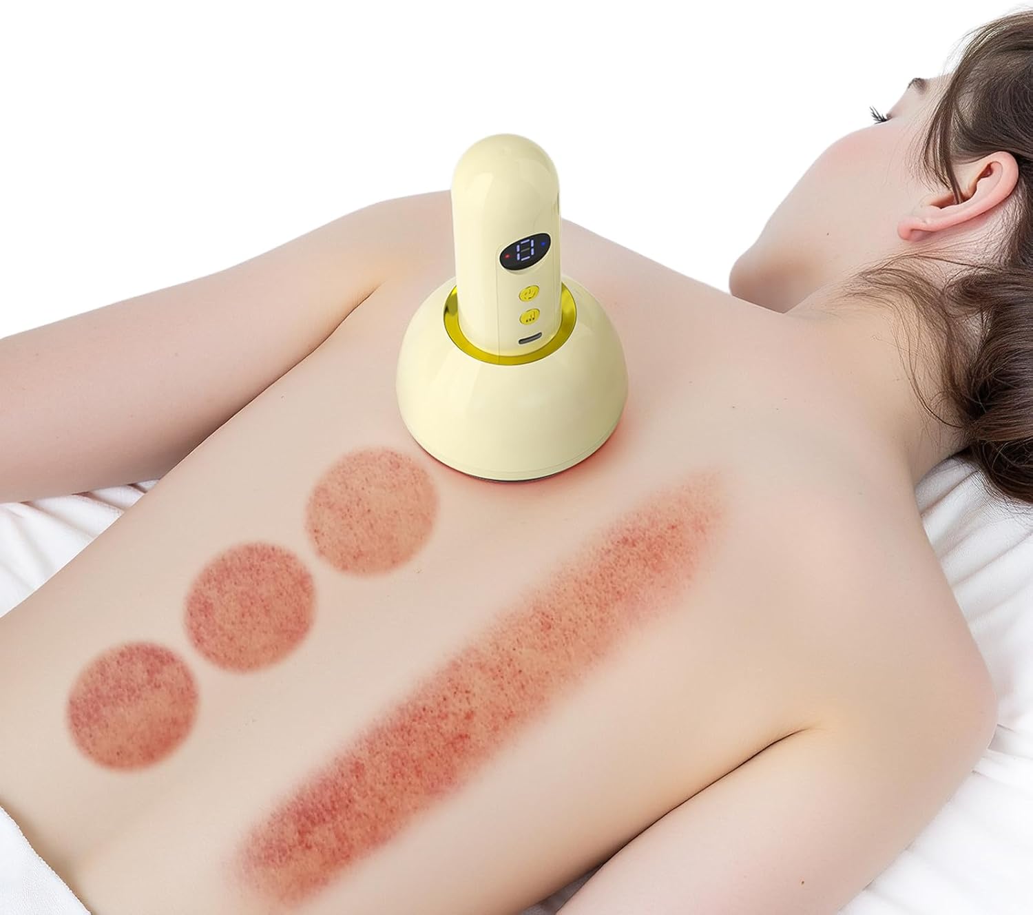 Cupping Machine, Cupping Therapy Massager for Legs, Arms,Back Muscle, Electric Cupping Device with Red Light for Home Use,Vibrating,Rechargeable