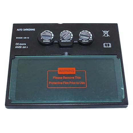 110mm x 90mm Auto Darkening Welding Lens Filter 4/9-13