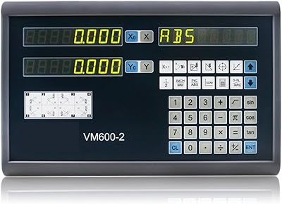 Linear Encoder, Lathe DRO 2 Axis Digital Readout Display System + 2pcs Linear Encoder Linears Scale Dimensions 200 300 400 500 600 700 800 900mm,for Lathe Milling(Only one 2 axis DRO)