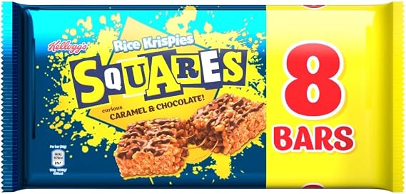 Kellogg's Rice Krispries Curious Squares Caramel & Chocolate 8 x 36g (288g)