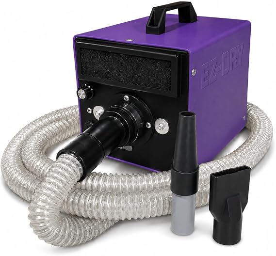 EZ-DRY High Velocity Variable Speed Force Dryer, Dog Grooming Dryer, Preferred by Professional Groomers Worldwide, Light Weight | Preferred by Professional Groomers Worldwide Light Weight