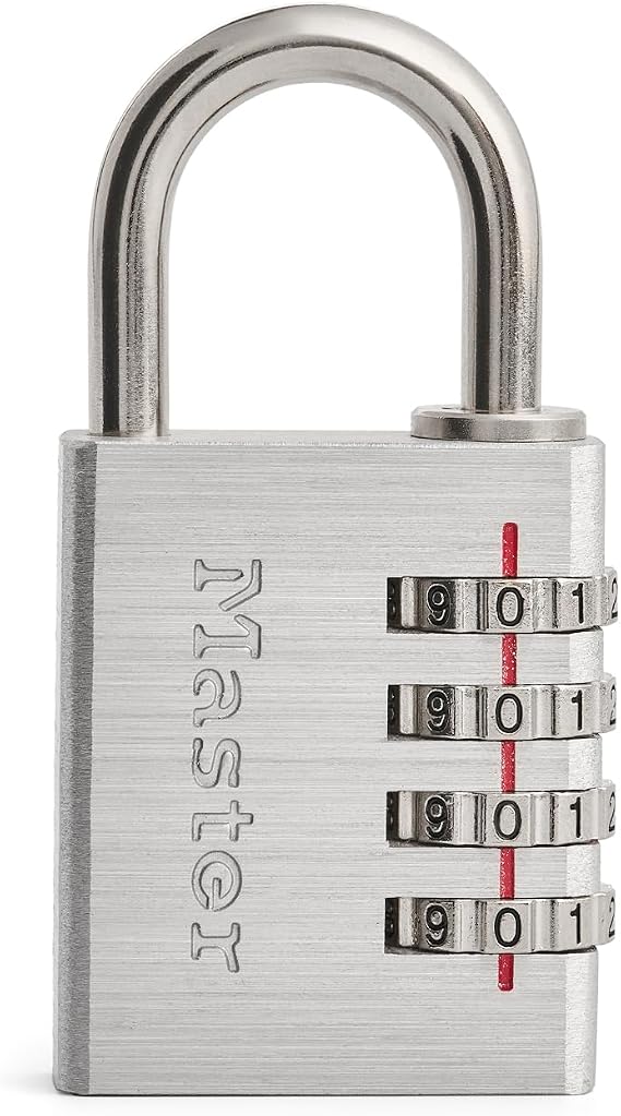 Master Lock Indoor Combination Padlock, 1-9/16-inch Wide, Silver 643D