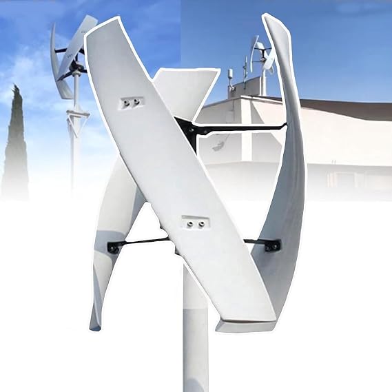 Vertical Axis Wind Turbine Generator Kit, 20000W Low Noise Wind Power System for Home/RV, Complete Windmill Generator with Controller (48V) - Eco-Friendly Energy Solution