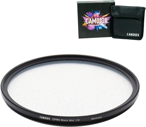 Cinepro Black Mist 52mm PRO Soft Diffusion 1/8 CPRO Filter - Creative Cinematic Diffusion Effect for DSLR mirrorless Video Camera