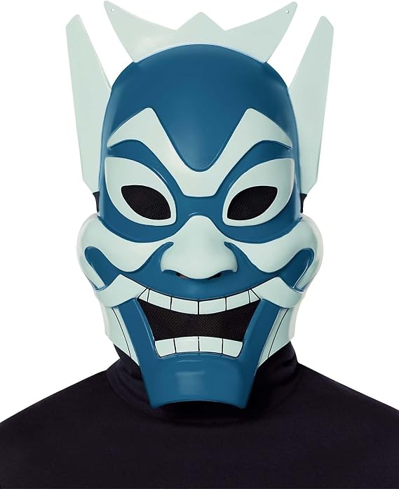Spirit Halloween Avatar: The Last Airbender Zuko Blue Spirit Half Mask, Officially Licensed, Halloween Mask Accessory, Unisex Adult, ONE Size FITS Most Standard, Multicolor