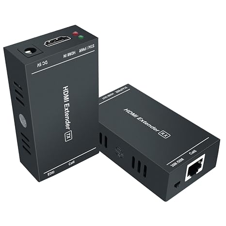 HDMI Extender Over Ethernet, 1080P 60Hz, 164FT, PoC, EDID -HT202P