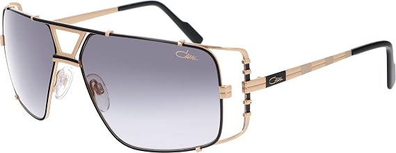 Cazal 9093 005 Sunglasses Women's Black-Gold/Grey Gradient Lenses Pilot 62mm