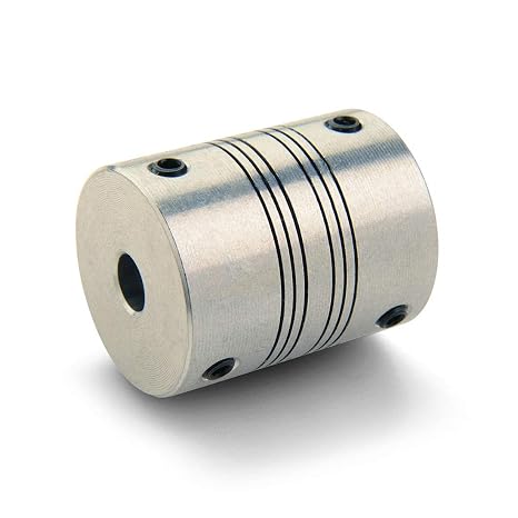 Ruland PSMR32-12-11-A 7075 Aluminum Beam Coupling, 4-Beam Set Screw Style, 12 mm x 11 mm Bores, 31.8 mm OD, 38.1 mm Length