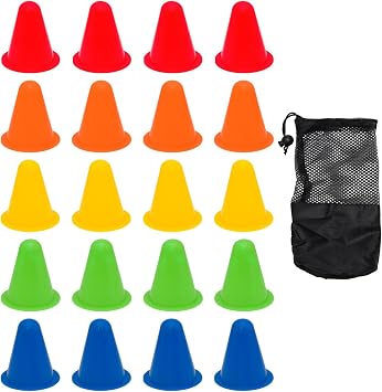 Mini Traffic Cones, Agility Training Cones Plastic Marker Cones, Small Practice Cones