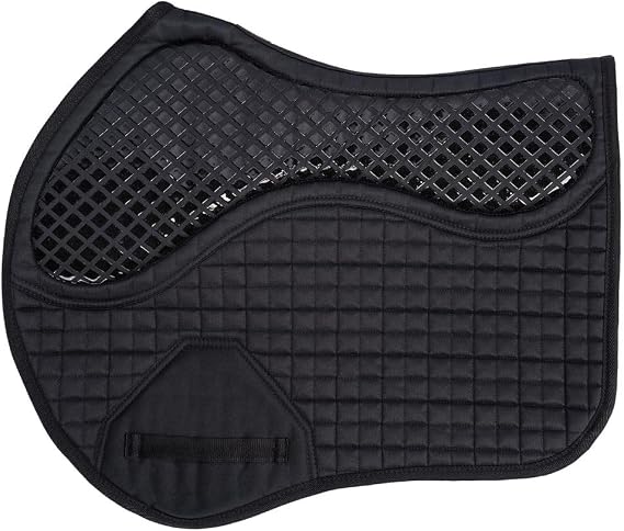 Schneiders Close Contact Non-Slip Combo Jump Horse Saddle Pad | Shock-Absorbing Foam Half Pad | Secure Grip & Breathable Mesh Spine for Equestrian Performance