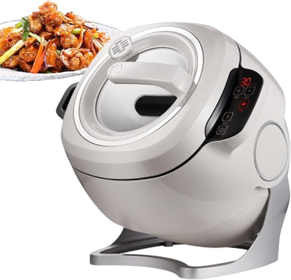 Robot De Cocina, Ai Cooking Machine Kitchen Robot Cooker, Drum Type Food Processor with Smart Touch Screen, for Cooking