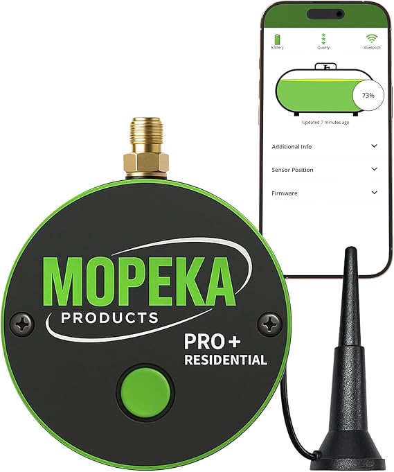 Mopeka PRO+ Cellular and Bluetooth Propane Tank Sensor, 2,000-Gallon Max