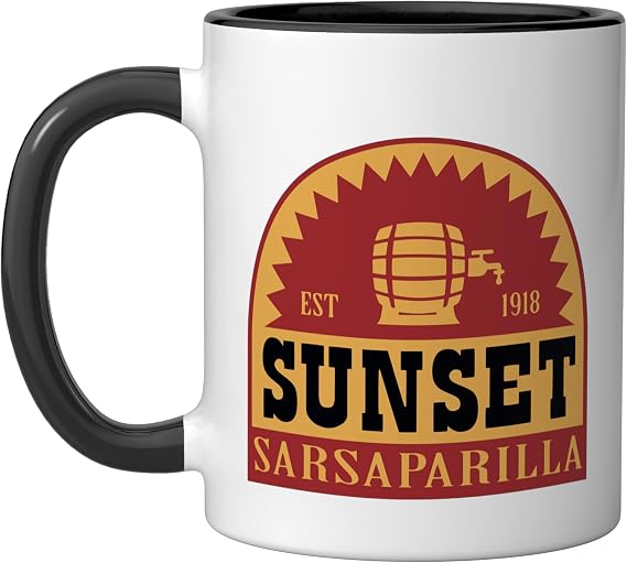 Fallout - Sunset Sarsaparilla Ceramic Mug, Black/White, 11oz