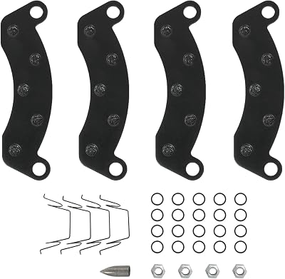 Disc Brake Pad Kit 10k 12k Replacement for Dexter K71-180-00 Hydraulic Trailer Axle Brake Pads 4Pcs