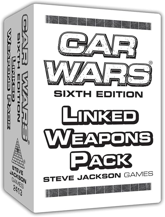 Steve Jackson Games Car Wars Linked Weapons Pack | Expansion Strategy Card Game, For 2 to 4 Players and Ages 10+