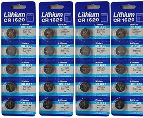 New 20 X Cr1620 Br1620 1620 3V Lithium Batteries FBA