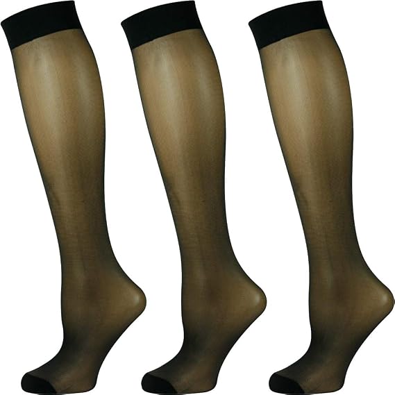 Mysocks 3 Pairs 15 Denier Knee High Stocking