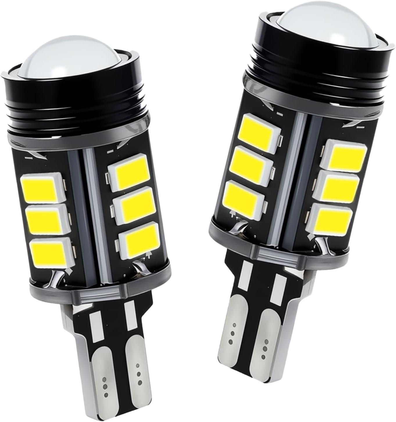 T15 W16W LED Reverse Bulb Ultra-Bright High-Power for Car Reverse Lights Backup Lights 12x 5630/5730 SMD + High-Power LED Chips + Focusing Lens T15 Replaceable Lamp Head 7000K Colour Temperature 2PCS