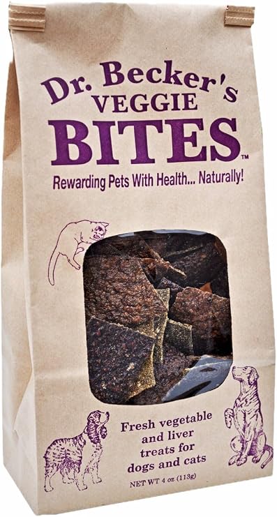 Dr Becker's Veggie Bites Dog & Cat Treats, 4 oz (113g)