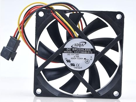 AD0724HB-D72 ADDA 70x70x15mm 24V 0.16A 7CM 3-Wire Cooling Fan