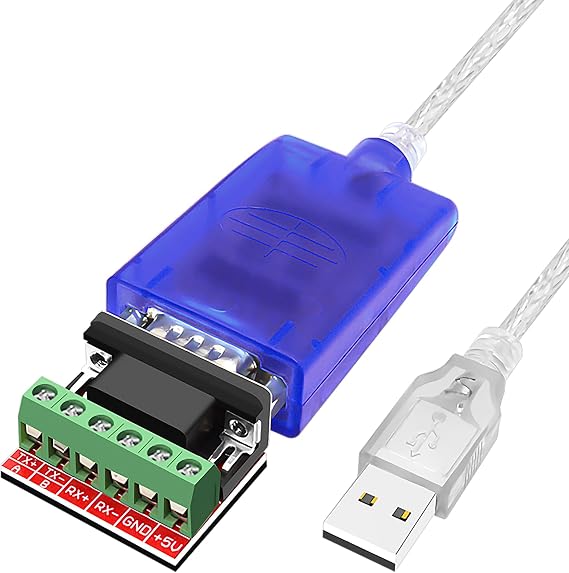 USB to RS485 RS422 Converter Cable,(3.3 Feet) with FT232 Chip Industrial Adapter 9-pin Serial Port Connector Supports Win9 8 7/XP/ista/Mac/Linux