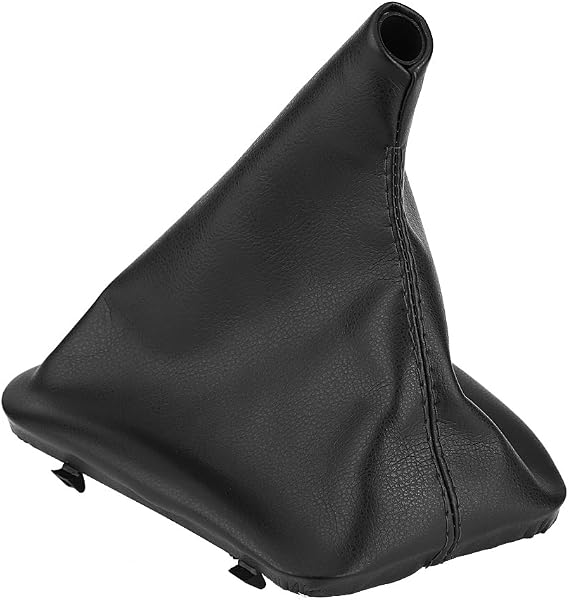 Keenso Car Gear shifter Gaiter, Gear shifter Knob Boot Dust Cover Replacement for E36 E34 E28 E24 1998-2005 Black