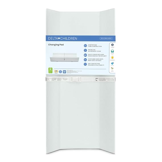 Delta Children Foam Contoured Changing Pad with Waterproof Cover