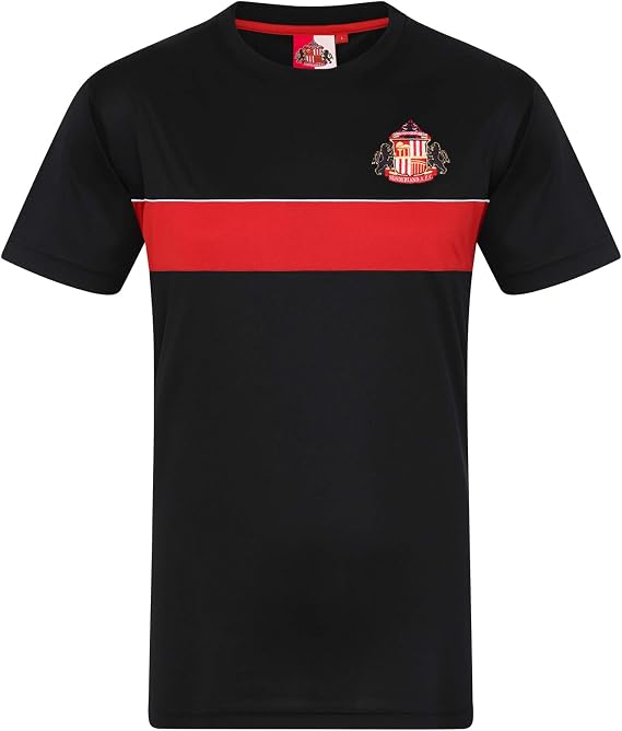 Sunderland AFC Official Soccer Gift Mens Poly Training Kit T-Shirt