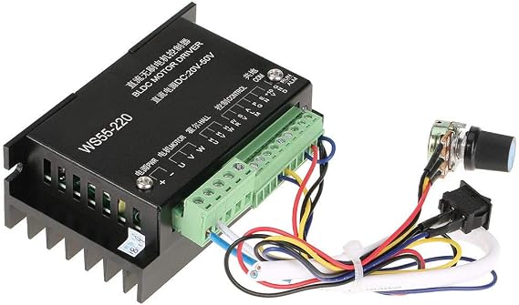 BLDC Motor, Motor Driver Controller WS55-220 DC 48V 500W CNC Brushless Spindle BLDC Motor Driver Controller