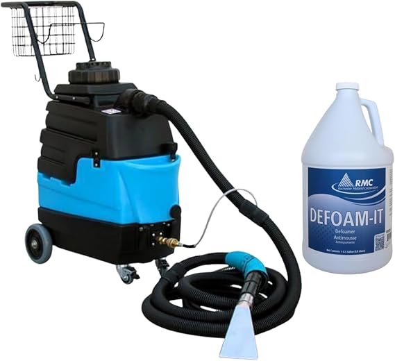 TTS Products Cleaning Bundle- Mytee LiteTM 8070 Heated Carpet Extractor & Auto Detailer w/ 15' Hose & 4" Tool - 4 Gallons + FREE DeFoam It Chemical