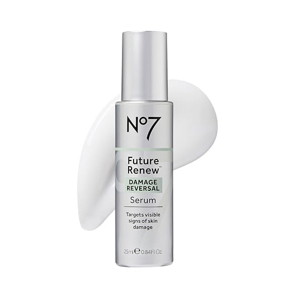 No7 Future Renew Damage Reversal Anti Aging Face Serum, 0.84 Fl Oz