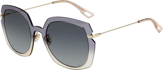 Dior Square Sunglasses Attitude 1 YQL1I Gray-Beige/Gold 56mm