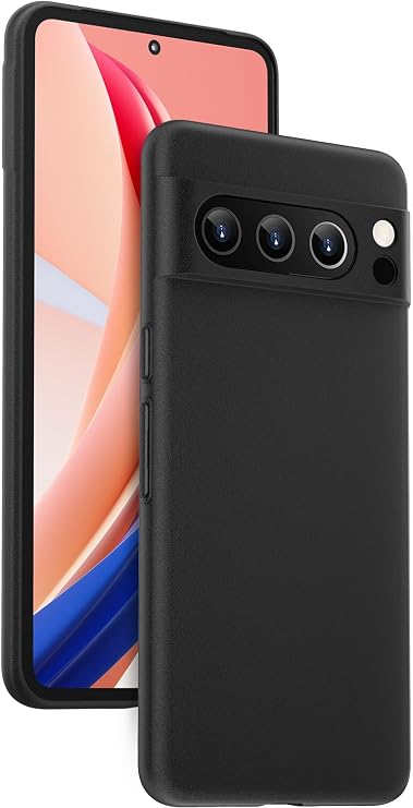 memumi for Google Pixel 8 Pro Ultra Slim Case, 0.3 mm Matte Finish Coating Lightweight Cover for Google Pixel 8 Pro Thin Case Minimalist Design Smooth Grip with No Fingerprint/Scratches (Black)