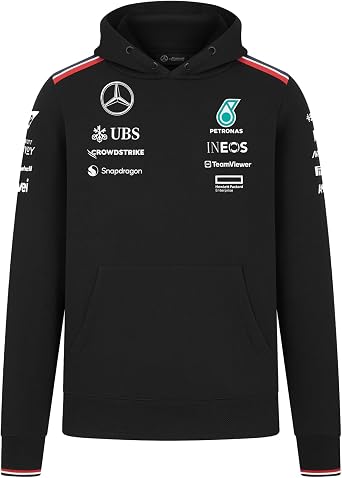 Mercedes AMG Petronas F1 2024 Men's Team Hoodie - Black