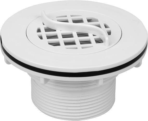 Pool Inlet Strainer for Intex Filter Pumps w/ 1-1/2" Hoses, Threaded Inlet Strainer Kit for Stock Tank & Pools, Threaded Strainer Connector Include Rubber Washer & Strainer Nut