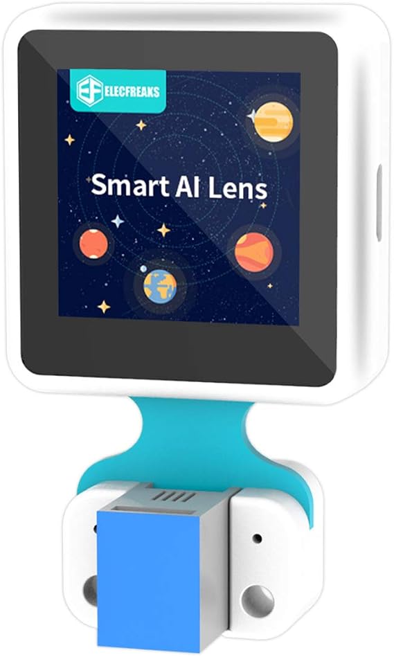 ELECFREAKS Smart AI Lens Kit Planet X Vision Sensor with Recognition Function Module and Trained Models 1.3 Inch Mini Screen Compatible with 3.3v~5v microbit Expansion Board
