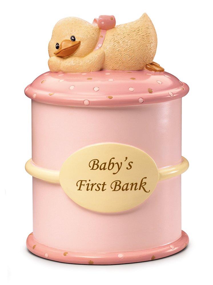 Russ Berrie Babys First Money Bank, Pink