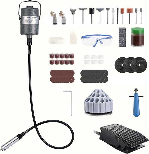 DZQ 380W Flex Shaft Grinder with 83 Accessories 50020,000 RPM