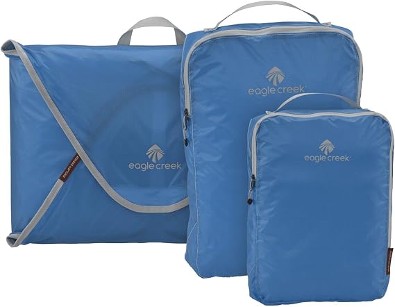 Eagle Creek Pack-It Specter Starter Set - Travel Compression Packing Cubes, Brilliant Blue (Set of 4)