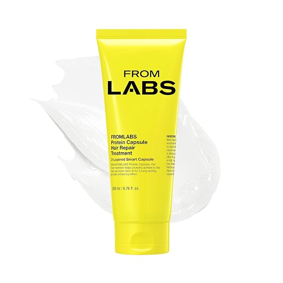 FROMLABS Deep Conditioning Protein Hair Mask for Damaged Hair | Keratin Bond Repair Treatment for Dry, Frizzy, Bleached & Color Treated Hair | For Curly, Wavy & Straight Hair | Korean Hair Care