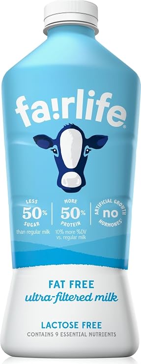 Fairlife Fat Free Ultra Filtered Milk, Lactose Free, 52 Fl Oz