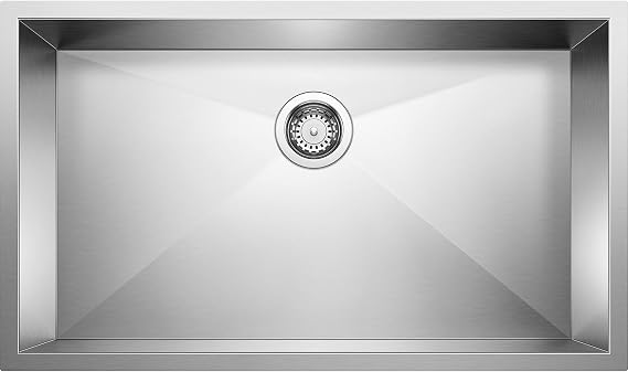 BLANCO 515820 Precision R0 32" Super Single Bowl Undermount Stainless Steel Kitchen Sink