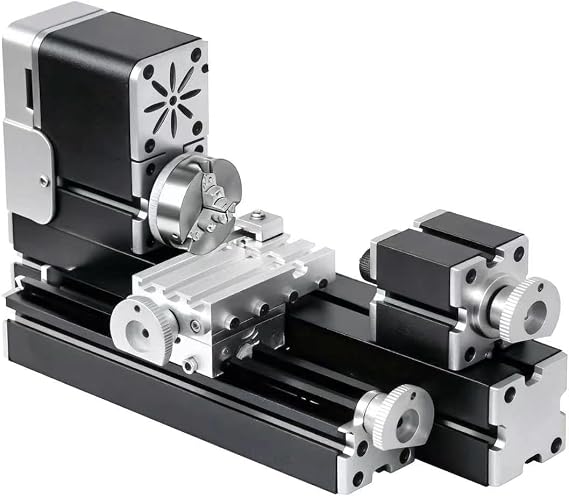 All-Metal Miniature Lathe 36W 20000rpm Didactical Mini Metal Lathe Machine for Hobbyist Woodworking Craft