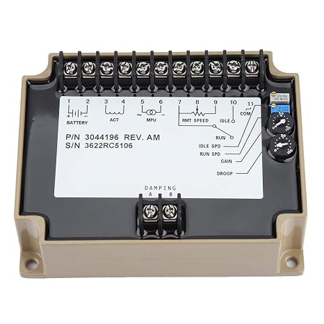 3044196 Generator Speed Controller, Electronic Engine Speed Controller Governor Genset Parts 3044196 Generator Speed Control Board for Input Multiple Machines